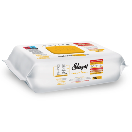 Șervețele umede multisuprafețe Sleepy Easy Clean Herbal Soap 100 buc, fără parabeni și clor