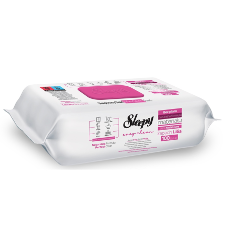 Curatenie & Intretinere Casa - Servetele umede multisuprafete Sleepy Lilium Bouquet 100 buc – fara parabeni si clor
