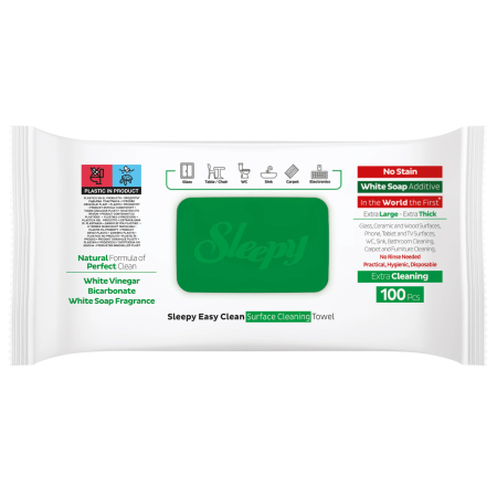 Șervețele umede multisuprafețe Sleepy Easy Clean White Soap 100 buc – Curățare fără urme, parfum de săpun clasic [6]