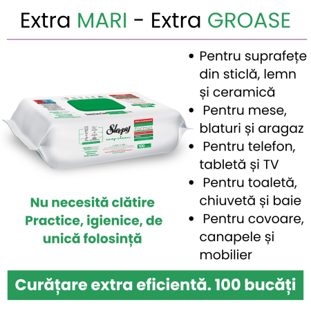 Șervețele umede multisuprafețe Sleepy Easy Clean White Soap 100 buc – Curățare fără urme, parfum de săpun clasic [2]