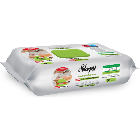 Curatenie & Intretinere Casa - Șervețele umede bucătărie Sleepy Easy Clean Bergamotă 50 buc – Degresare rapidă fără clătire