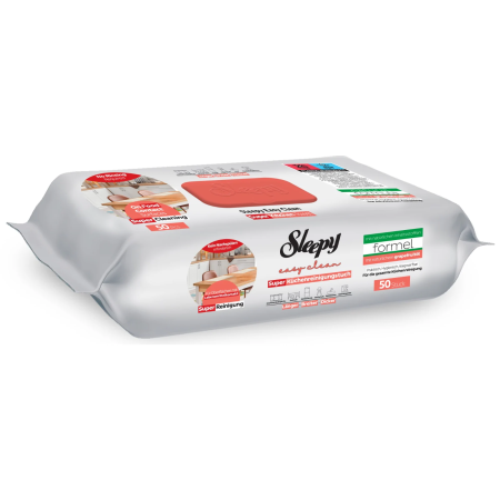 Șervețele Umede Bucătărie Sleepy Easy Clean Grapefruit 50 buc – Degresare Rapidă, Fără Clătire