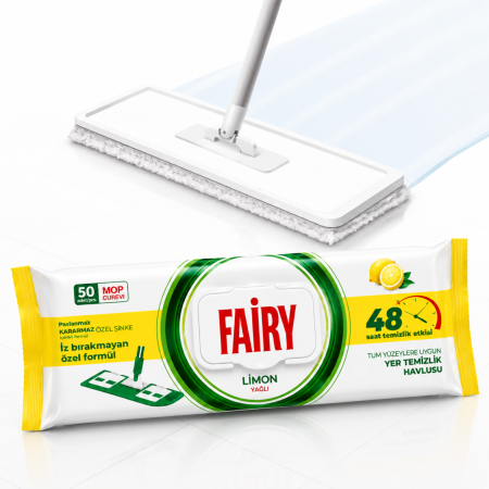 Șervețele Pardoseală Fairy Lemon 50 Buc | Compatibile Parex