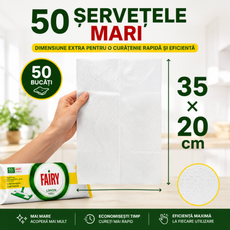 Șervețele Pardoseală Fairy Lemon 50 Buc | Compatibile Parex [5]