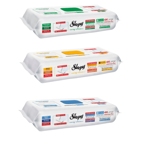 Curatenie & Intretinere Casa - Set 3 Lavete Pardoseli Sleepy Easy Clean 150 buc 4XL Fara Clatire Mop