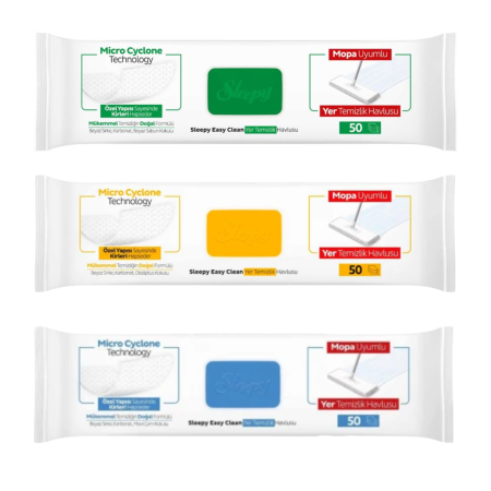 Set 3 Lavete Pardoseli Sleepy Easy Clean 150 buc 4XL Fara Clatire Mop [5]