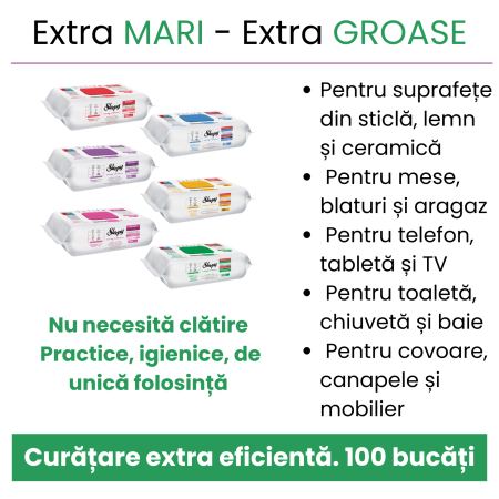 Set 6 x Servetele Umede Multisuprafete Sleepy Easy Clean 600 buc – Cherry Blossom, Orchid, Lilium, Bleach, Herbal, White Soap [2]