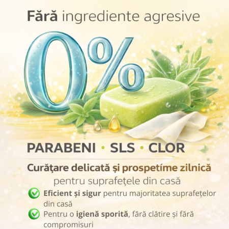 Set șervețele umede multisuprafețe Sleepy Easy Clean 3 x 100 buc – Bleach, Herbal Soap, White Soap [1]