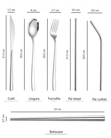 Set Portabil de Tacamuri si Paie din Inox - Elegant si Confortabil Oriunde ai fi [9]