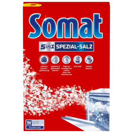 Curatenie & Intretinere Casa - Somat 5in1 Spezial-Salz sare mașină spălat vase, 1,2 kg | Protecție anti-calcar