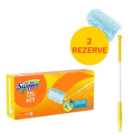 Swiffer Duster Kit XXL – Pămătuf de praf extensibil cu 2 rezerve