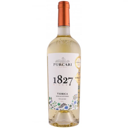 Viorica Muscat Ottonel de Purcari 2023 – Vin Alb Sec Premium | Arome Florale și Prospețime de Excepție