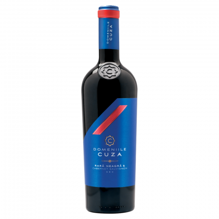 Vinuri - Vin Roșu Domeniile Cuza Rară Neagră & Cabernet Sauvignon 2021, Sec – Aromat și Elegant, 0.75L