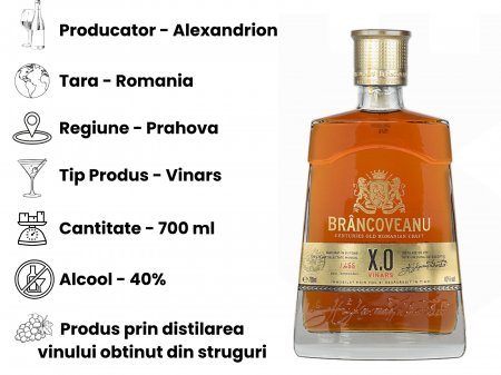 Vinars Brâncoveanu XO – Vinars Românesc Premium, 40% Alcool, Maturat 7 Ani | Alexandrion Group [1]