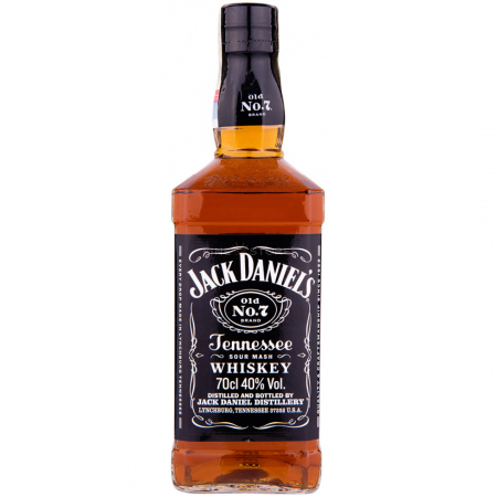 Jack Daniel’s Old No.7, 700 ml – Whisky American Premium, Filtrat prin Cărbune, Arome Vanilie și Caramel