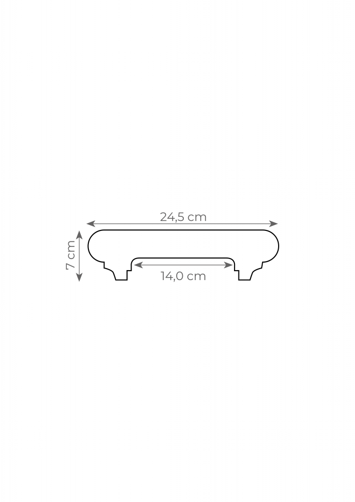 Capac gard  decorativ din beton - 25cm [3]