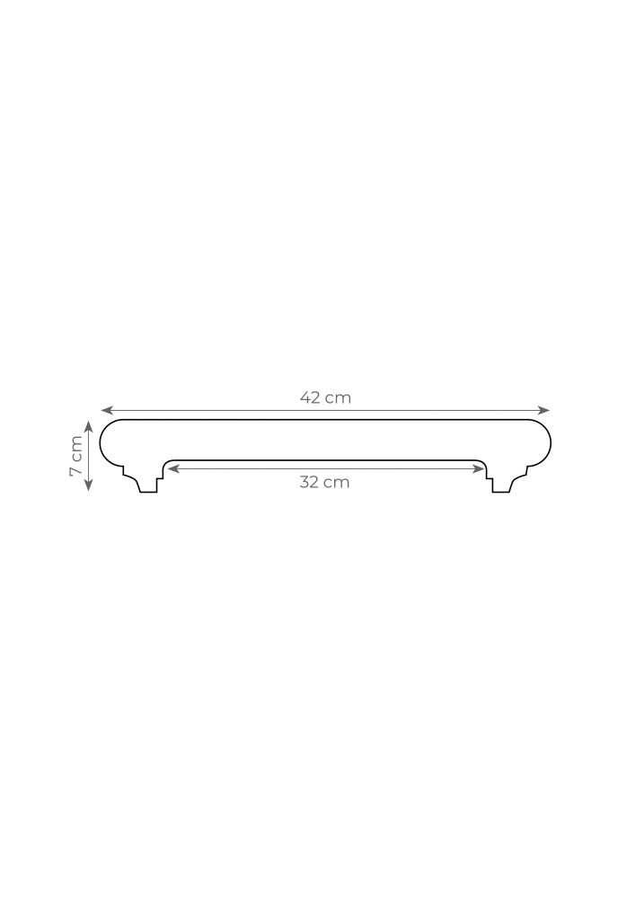 Capac gard  decorativ din beton - 25cm [3]