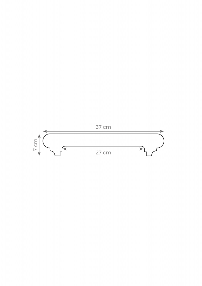 Capac gard  decorativ din beton - 25cm [3]