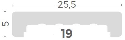 Capac de zid decorativ din beton ( colt drept) - 1m [6]
