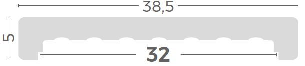 Capac de zid decorativ din beton ( colt drept) - 1m [10]