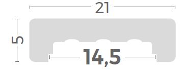 Capac de zid decorativ din beton ( colt drept) - 1m [4]