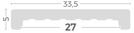 Capac de zid decorativ din beton ( colt drept) - 1m [9]