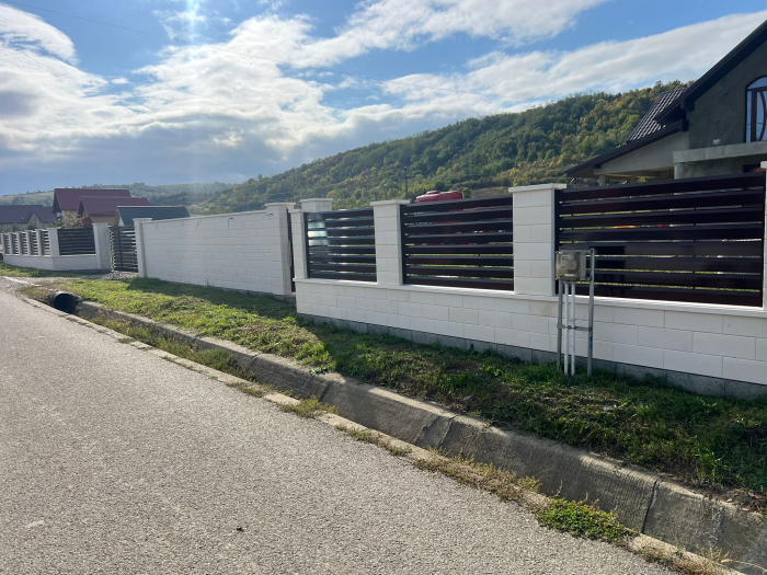 Capac de zid decorativ din beton ( colt rotund) - 1m [6]