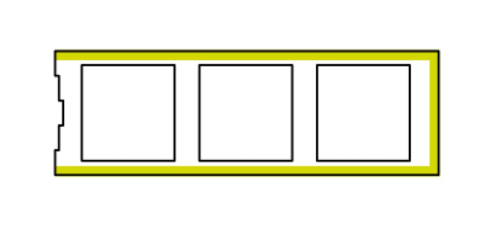 Bolțar tip Capăt din beton (ambele fete finisate): 50 x 16.2 x h20 [7]