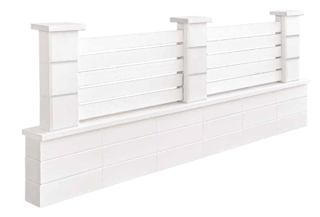 Bolțar din beton (ambele fețe finisate): 50 x 11.2 x h20 [3]