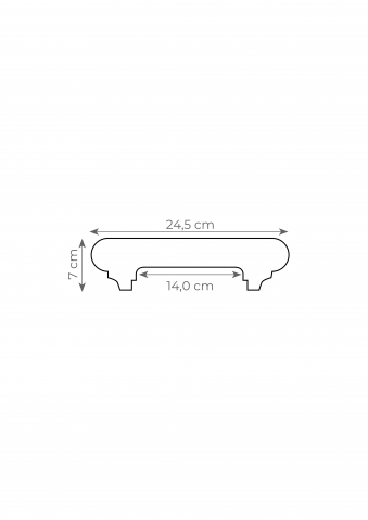 Capac gard  decorativ din beton - 25cm [2]