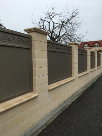 Capac de zid decorativ din beton - 25cm [3]