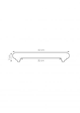 Capac gard  decorativ din beton - 25cm [2]