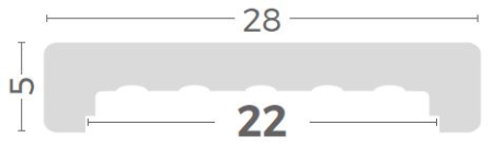 Capac de zid decorativ din beton ( colt drept) - 1m [6]