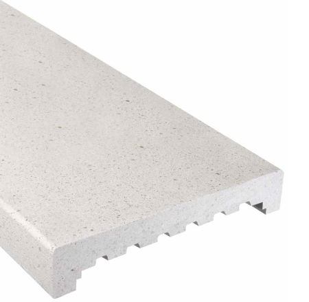 Capace de zid și accesorii - Capac de zid decorativ din beton ( colt drept) - 1m
