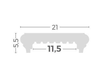 Capac gard decorativ din beton ( colt rotund) - 1m [8]