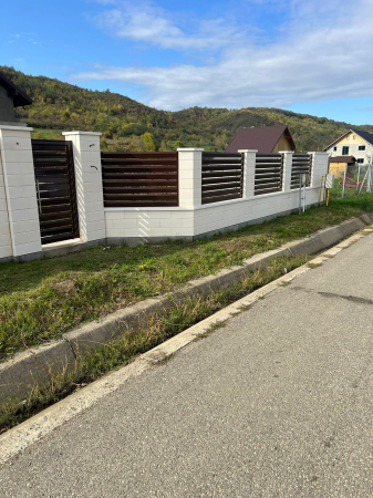 Capac gard decorativ din beton ( colt rotund) - 1m [7]