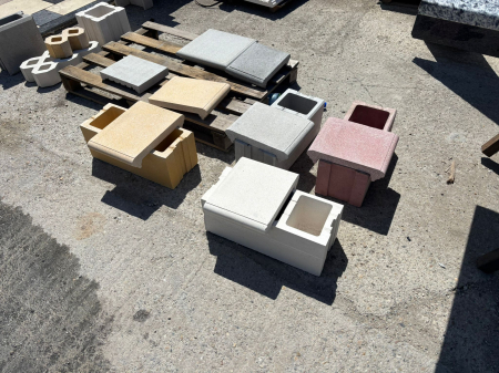 Capac gard decorativ din beton ( colt drept) - 1m lungime [13]