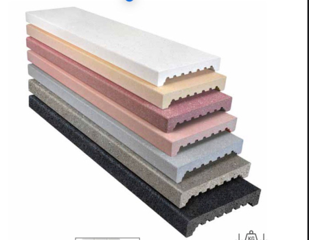 Capac gard decorativ din beton ( colt drept) - 1m lungime [14]