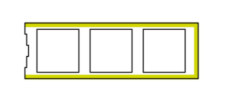 Bolțar tip Capăt din beton (ambele fete finisate): 50 x 16.2 x h20 [6]