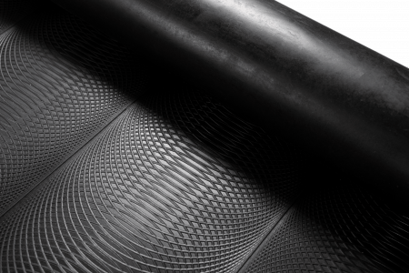 Pardoseli interior si exterior - Covor cauciuc ant. cu cercuri: Gr. 3mm