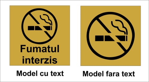 Placute gravate fumatori / nefumatori