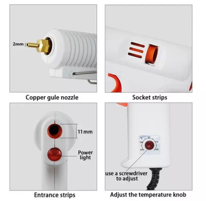 Pistol silicon sau ceara  temperatura reglabila [3]