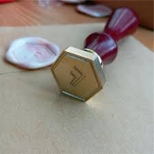 Stampila sigiliu ceara alama hexagonal 27 mm [2]
