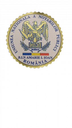 TIMBRU SEC - AUTOCOLANT NOTARIAL PRINTAT