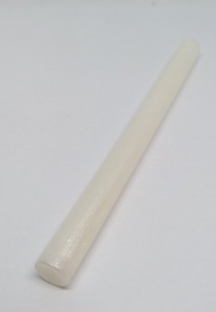 Ceara baton rotund 11mm - Ceara sigilat alba cu sclipici