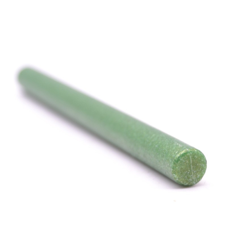 Ceara baton rotund 11mm - Ceara sigilat verde sclipici
