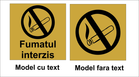 Placute gravate fumatori / nefumatori - Placuta avertizare fumatul interzis