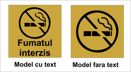 Placute gravate avertizare - Placuta avertizare fumatul interzis