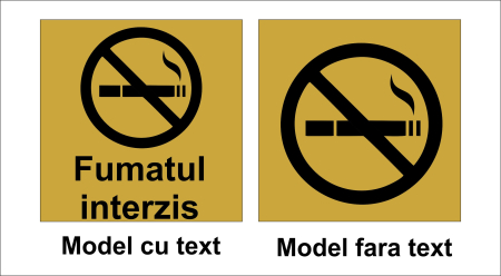 Placute gravate fumatori / nefumatori - Placuta avertizare fumatul interzis