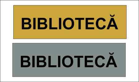 Placute gravate usi - Placuta gravata usa "BIBLIOTECA"